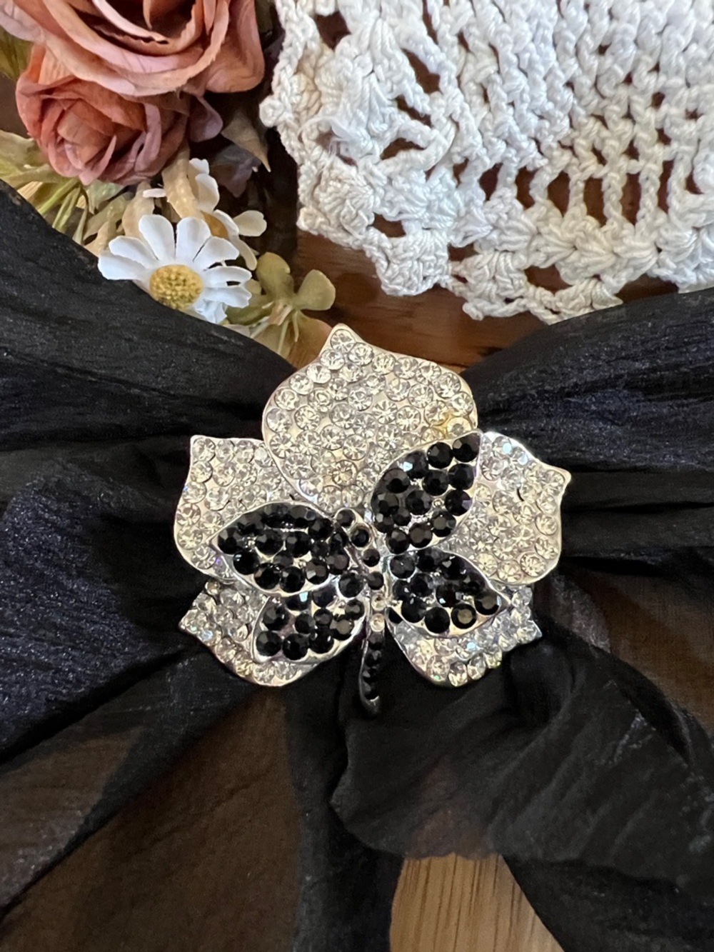 Vintage 1995 Kenilworth Rhinestone Butterfly Brooch